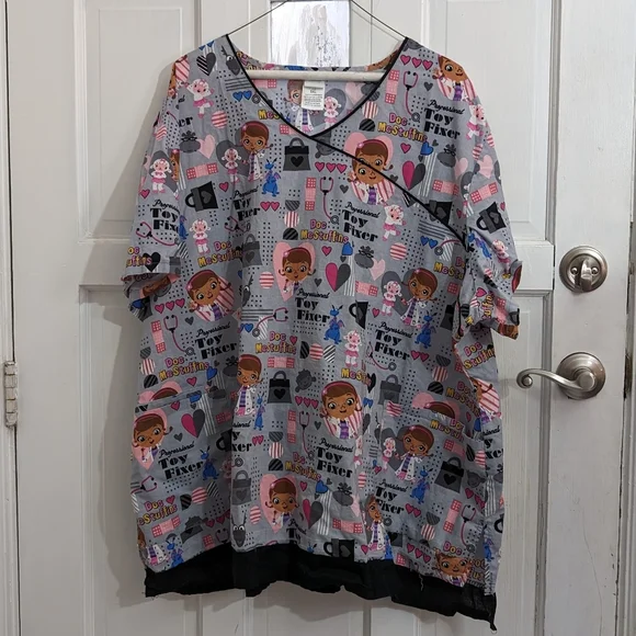Disney Tops Customized Doc Mcstuffins Scrub Top Poshmark